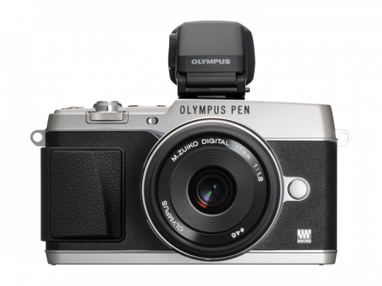 Olympus E-P5 silver + EW-M1718 black Kit